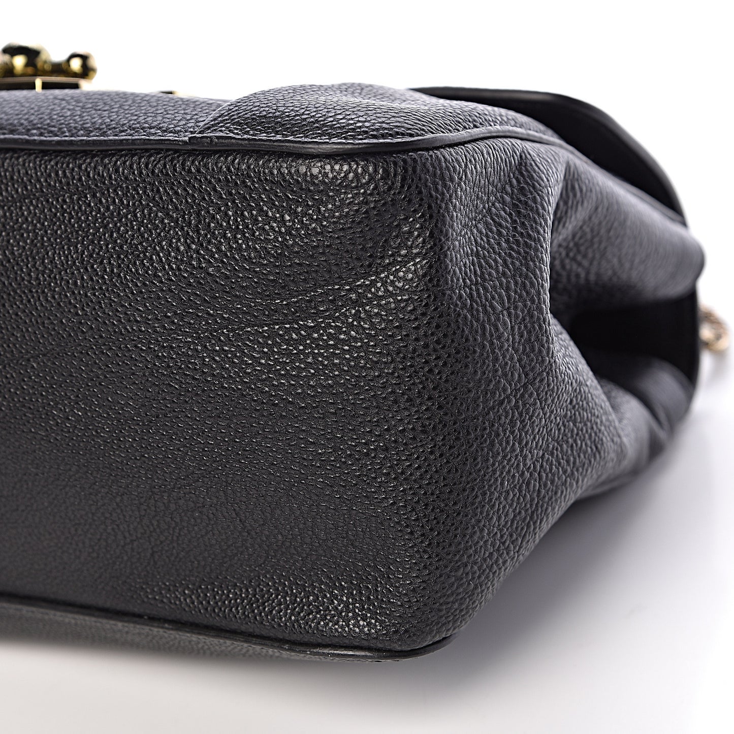 Calfskin Medium Elsie Shoulder Bag Black
