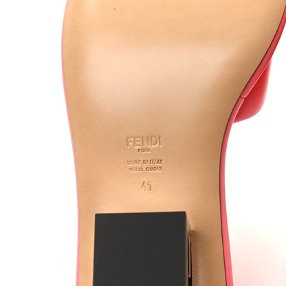 Fendi Nappa Baguette 60mm Slide Sandals 41 Kissed 6 of 8