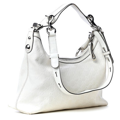 Gucci Guccissima Medium Icon Bit Hobo White 2 of 4