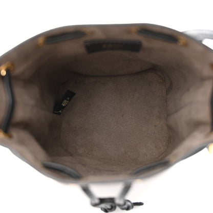 Fendi Vitello Liberty F is Fendi Bi-Color FF 1974 Embossed Mini Mon Tresor Bucket Bag Maya Black 5 of 11