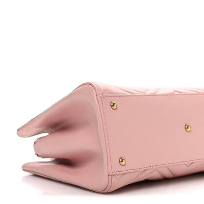 Gucci Calfskin Matelasse Small GG Marmont Tote Perfect Pink 9 of 10
