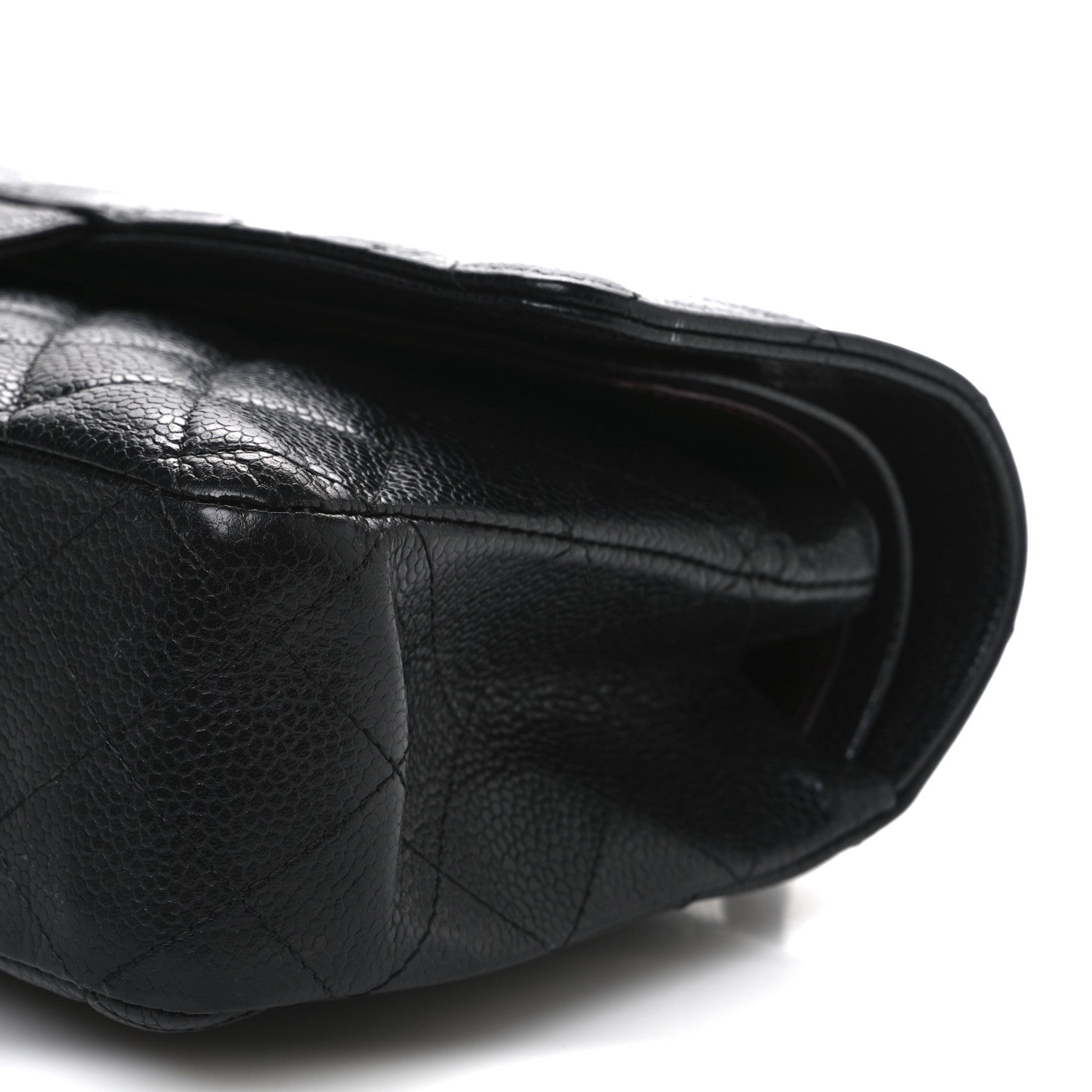 Chanel Caviar Quilted Medium Double Flap Black 10 of 11