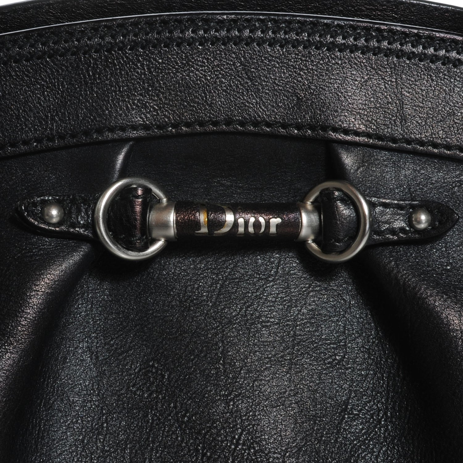 Christian Dior Leather My Dior Satchel Black 5 of 8
