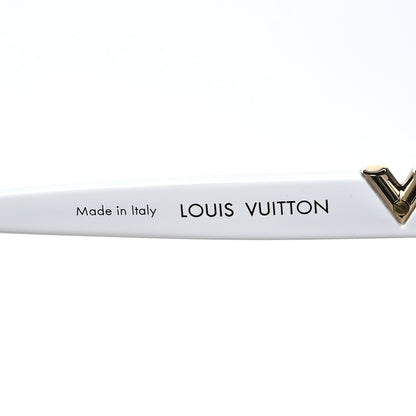 Louis Vuitton Acetate Aviator Serpico Studded Sunglasses Z2358W White 5 of 9