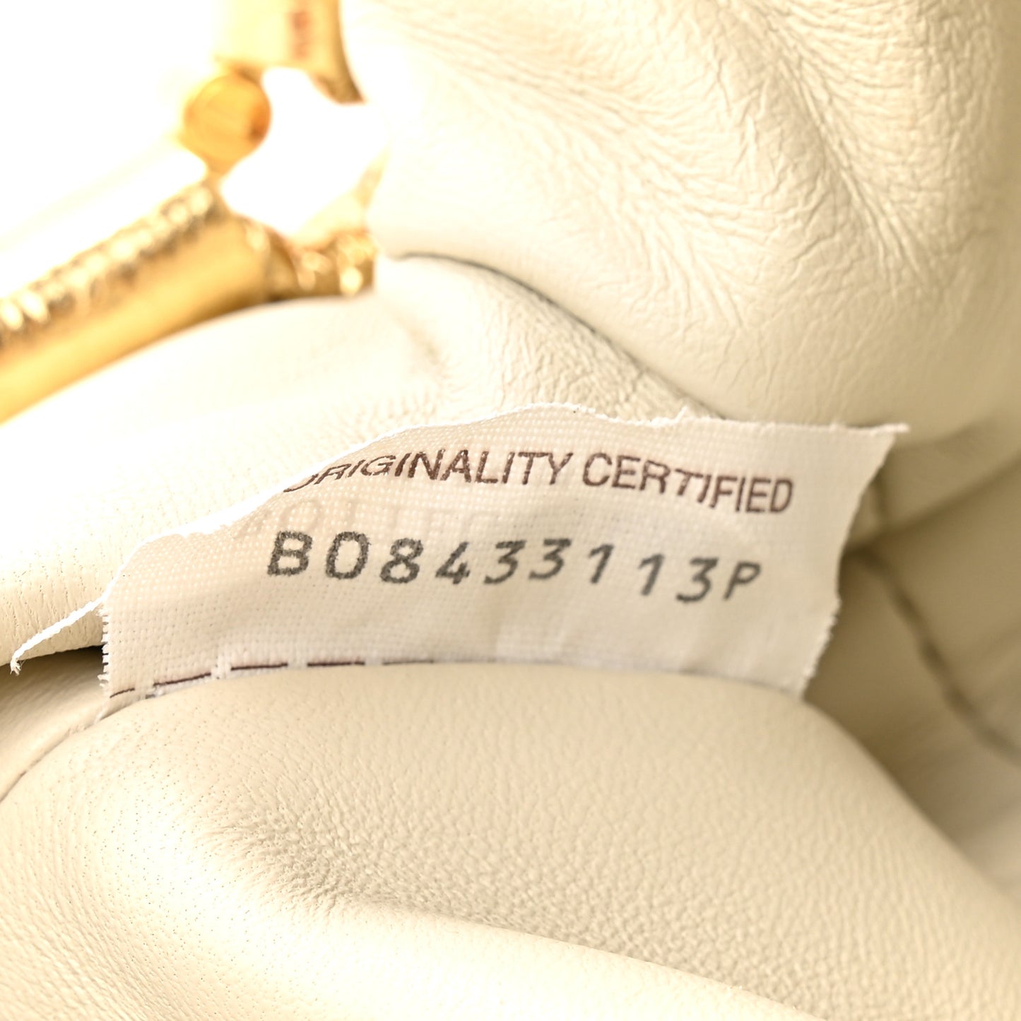 Metallic Crushed Calfskin The Mini Pouch Gold