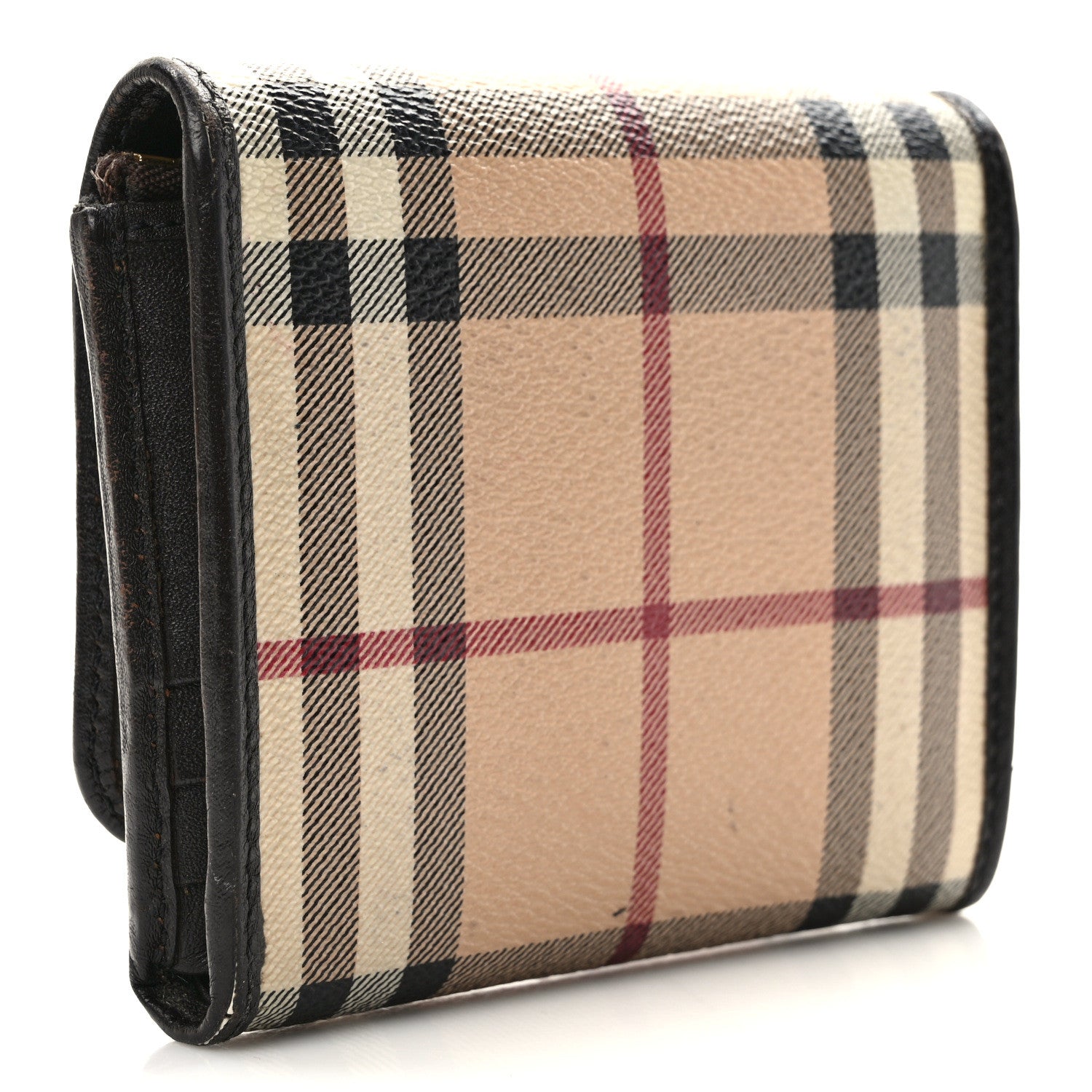 Burberry Haymarket Check Medium Bellfield ID Wallet Chocolate 3 of 10
