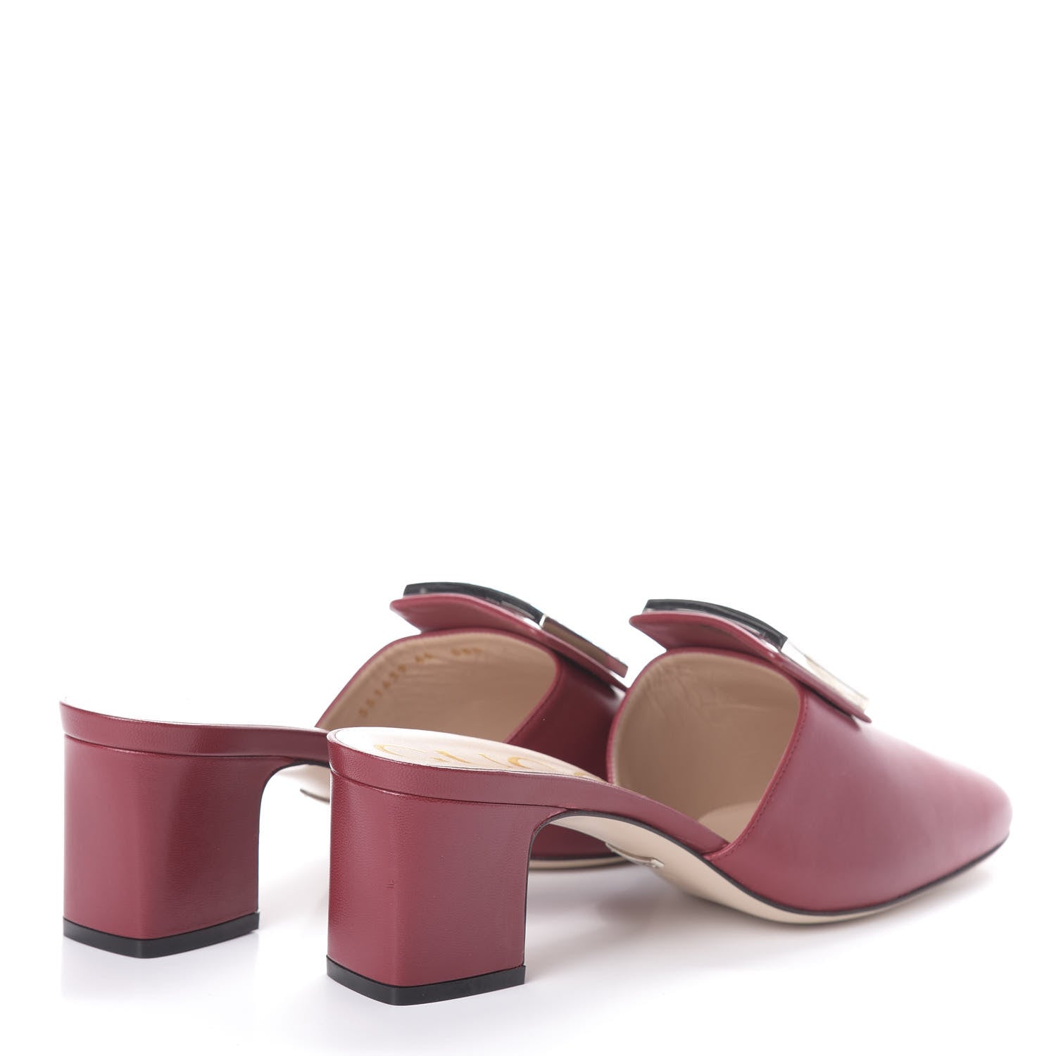 Gucci Malaga Kid Crystal Square G Madelyn Mules 40 Romantic Cerise 4 of 8