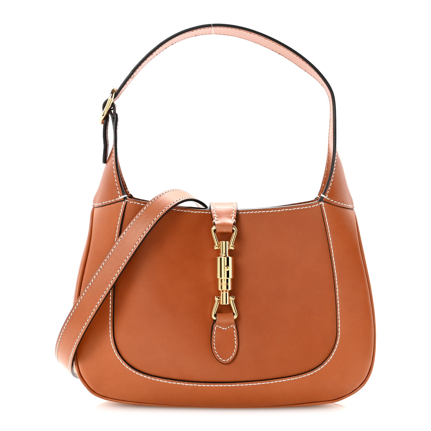 Gucci Calfskin Small Jackie 1961 Hobo Harness Brown 1 of 9