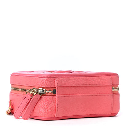 Chanel Caviar Quilted Small CC Filigree Vanity Case Pink 5 of 6
