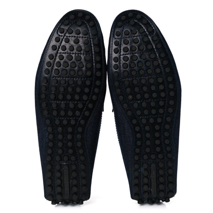 Louis Vuitton Denim Mens Hockenheim Moccasin Loafers 8.5 Marine 5 of 21