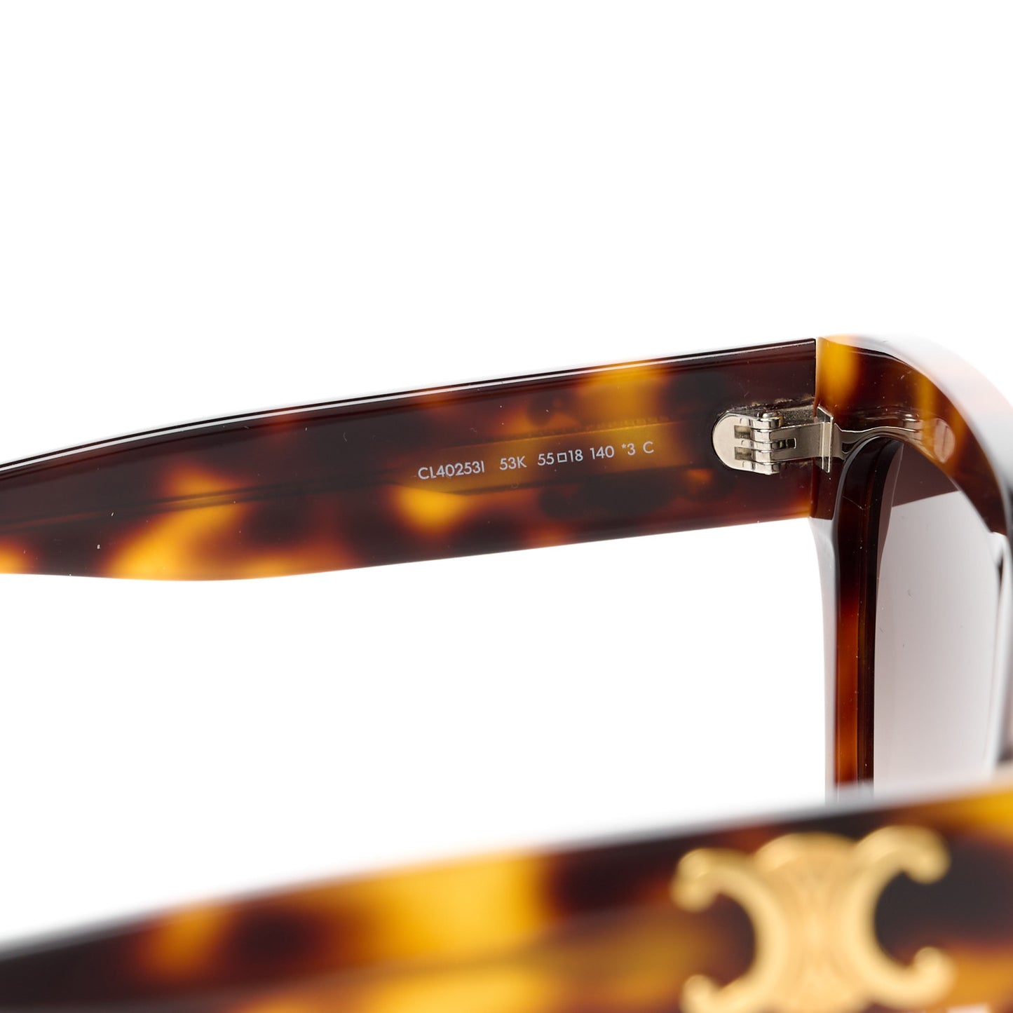 Acetate Triomphe Sunglasses CL 40253I Classic Havana