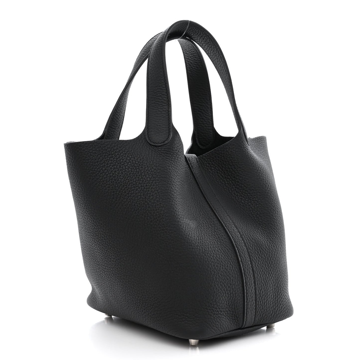 Taurillon Clemence Picotin Lock 18 PM Black