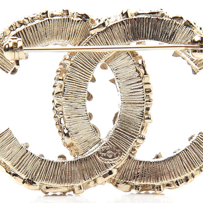 Chanel Enamel CC Baroque Brooch Black Gold 4 of 5