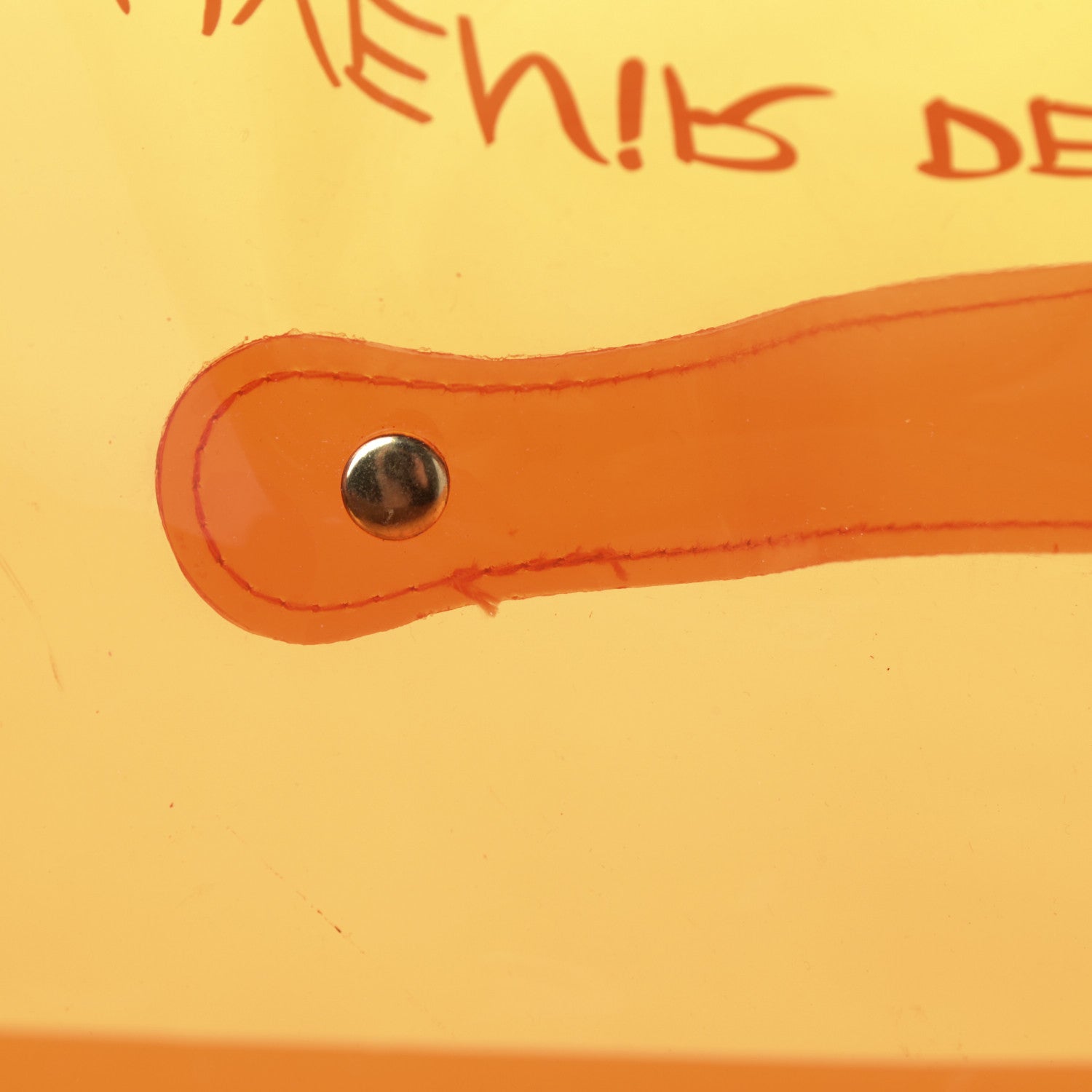 Hermes Vinyl Souvenir De L'Exposition Kelly Orange 11 of 11