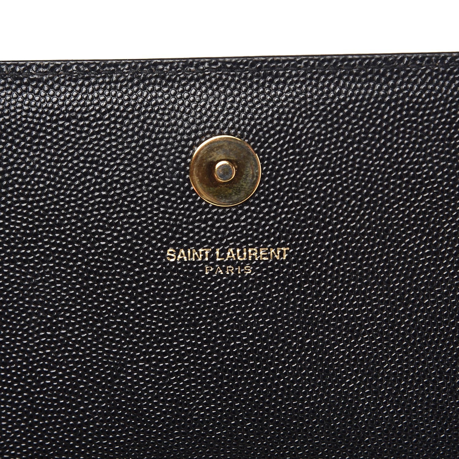 Saint Laurent Grain De Poudre Monogram Cassandre Clutch Black 6 of 9