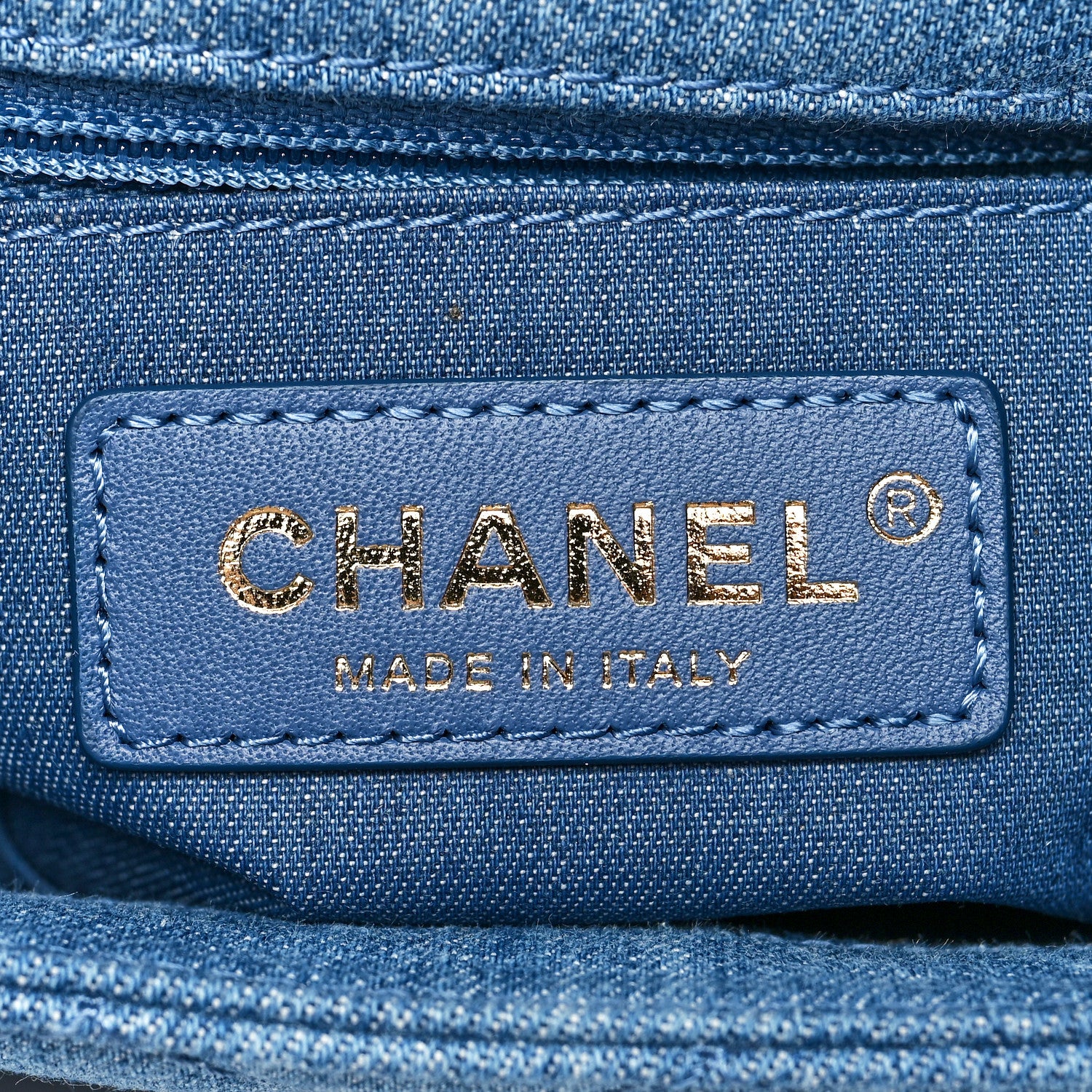 Chanel Denim Quilted Mini Pearl Crush Rectangular Flap Blue 6 of 11