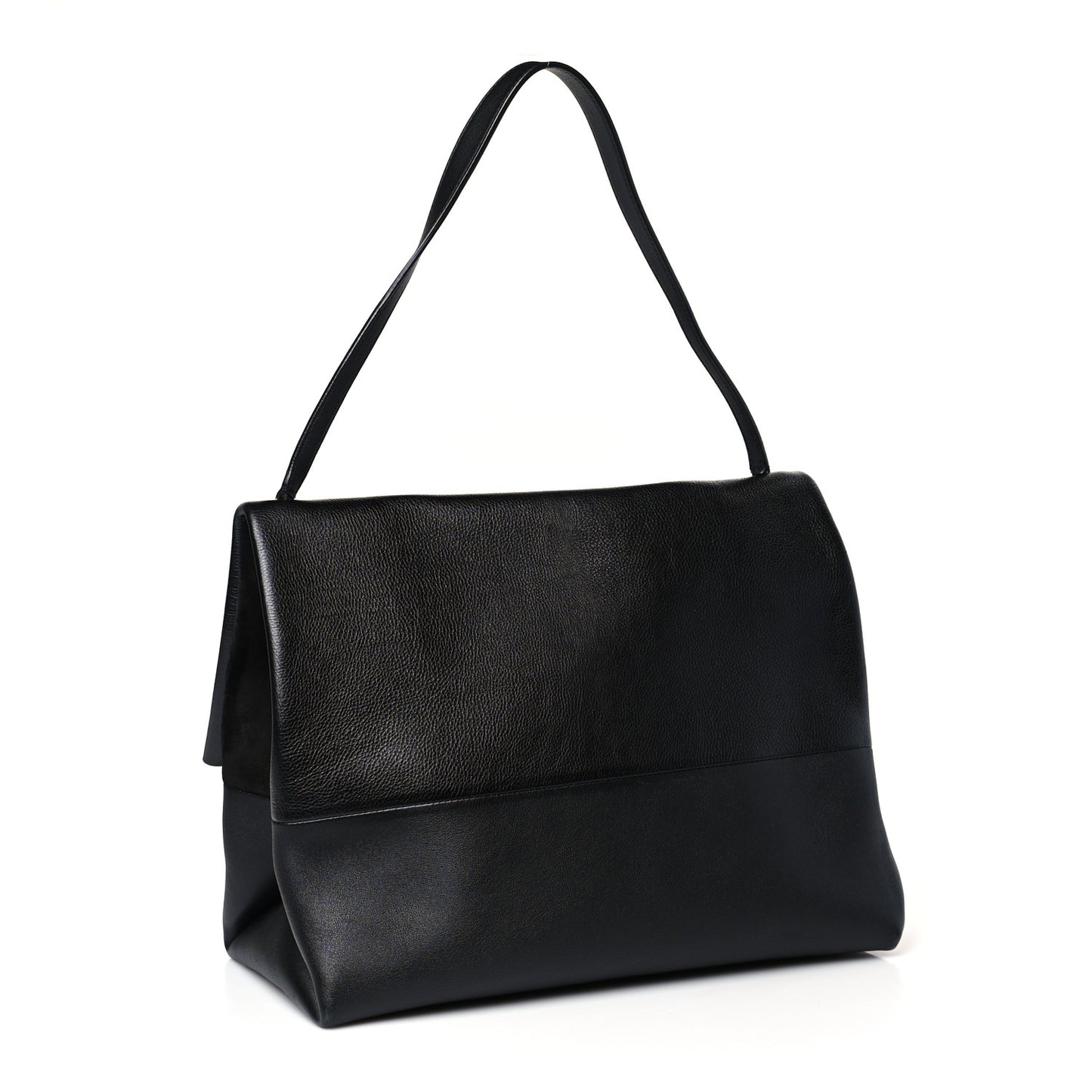 Calfskin All Soft Shoulder Bag Black
