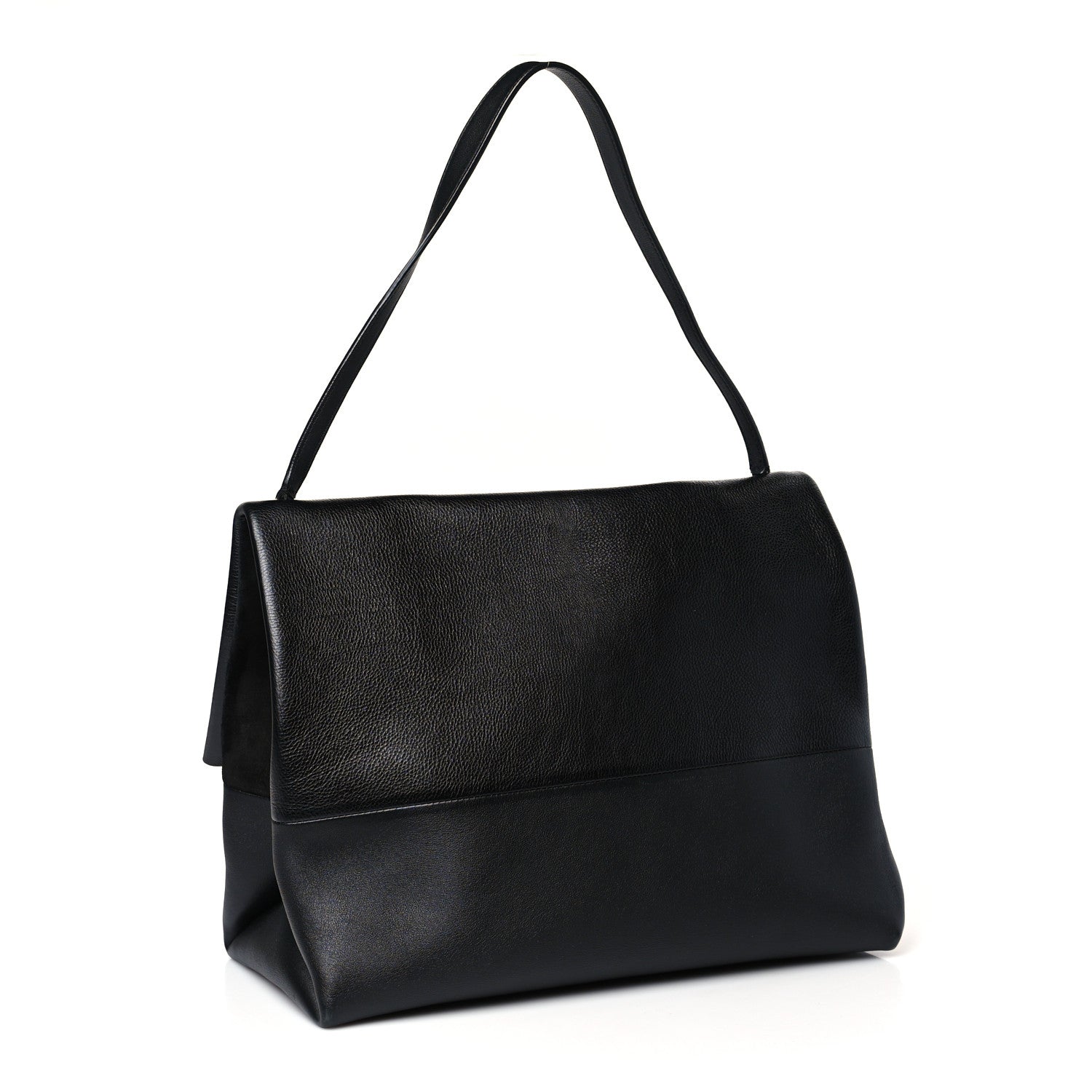 Celine Calfskin All Soft Shoulder Bag Black 4 of 10