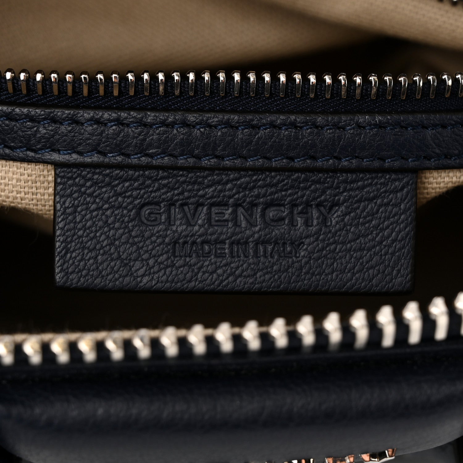 Givenchy Sugar Goatskin Mini Antigona Night Blue 6 of 10