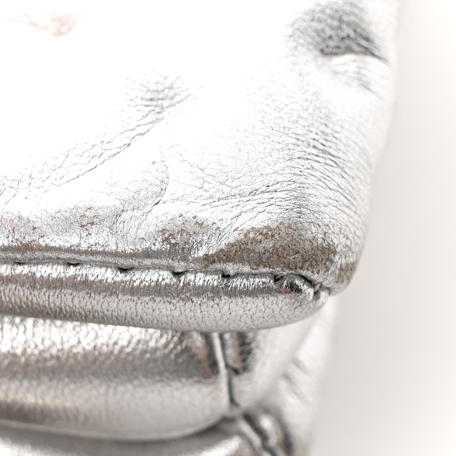 Louis Vuitton Metallic Lambskin Embossed Monogram Coussin PM Silver 15 of 16