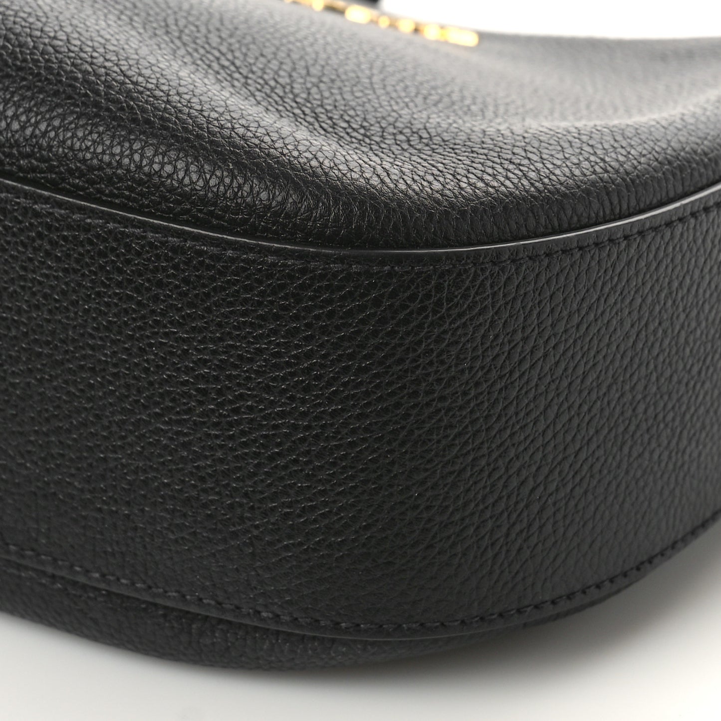 Vitello Daino Zippered Messenger Hobo Black