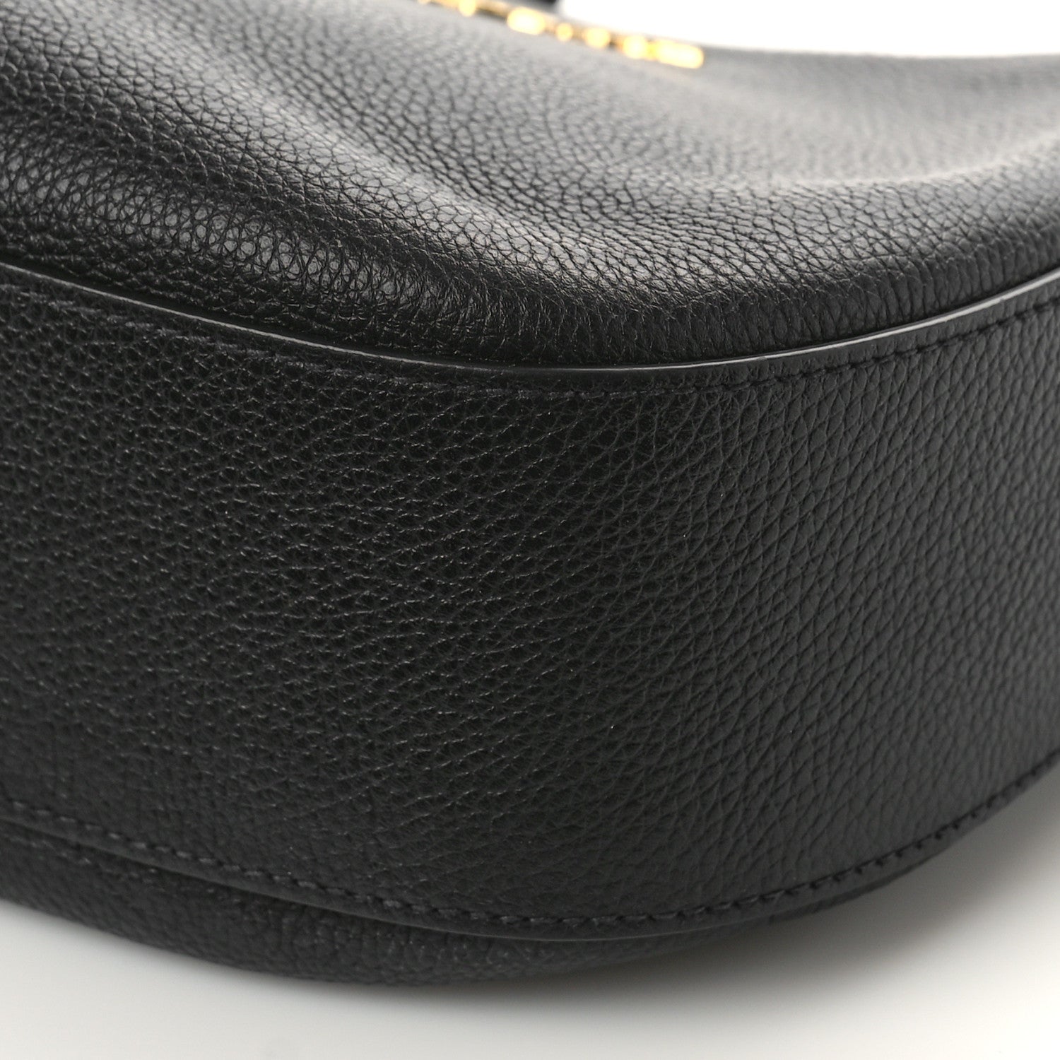 Prada Vitello Daino Zippered Messenger Hobo Black 8 of 8