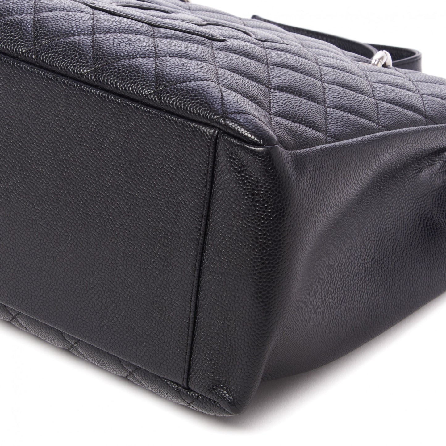 Caviar Quilted Grand Shopping Tote GST Black