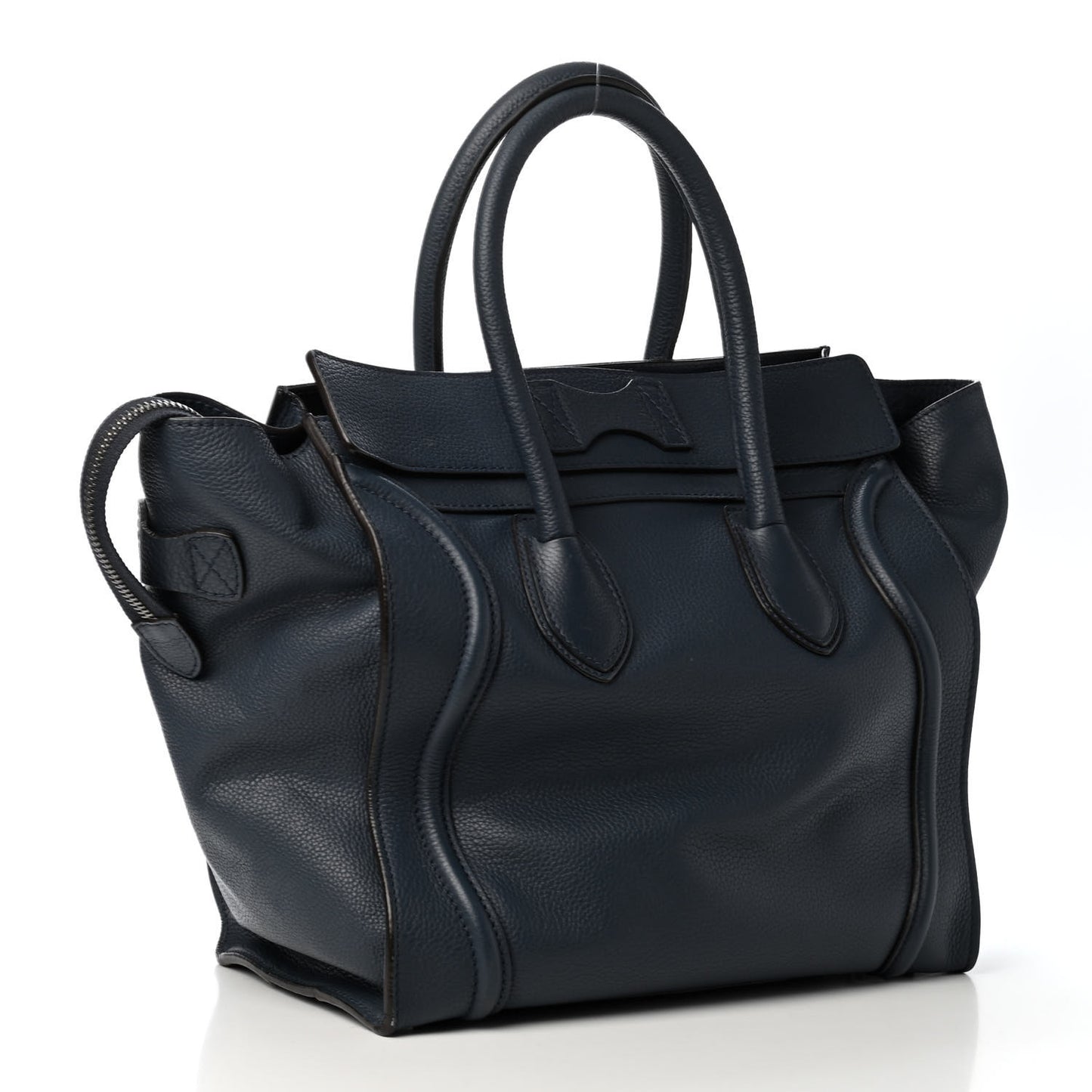 Drummed Calfskin Mini Luggage Orage