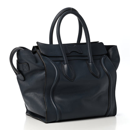 Celine Drummed Calfskin Mini Luggage Orage 2 of 4
