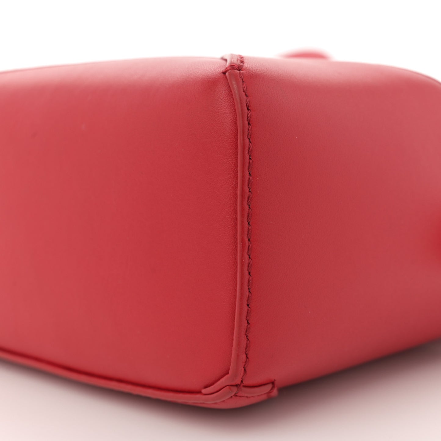 Satin Calfskin Mini Puzzle Edge Bag Red
