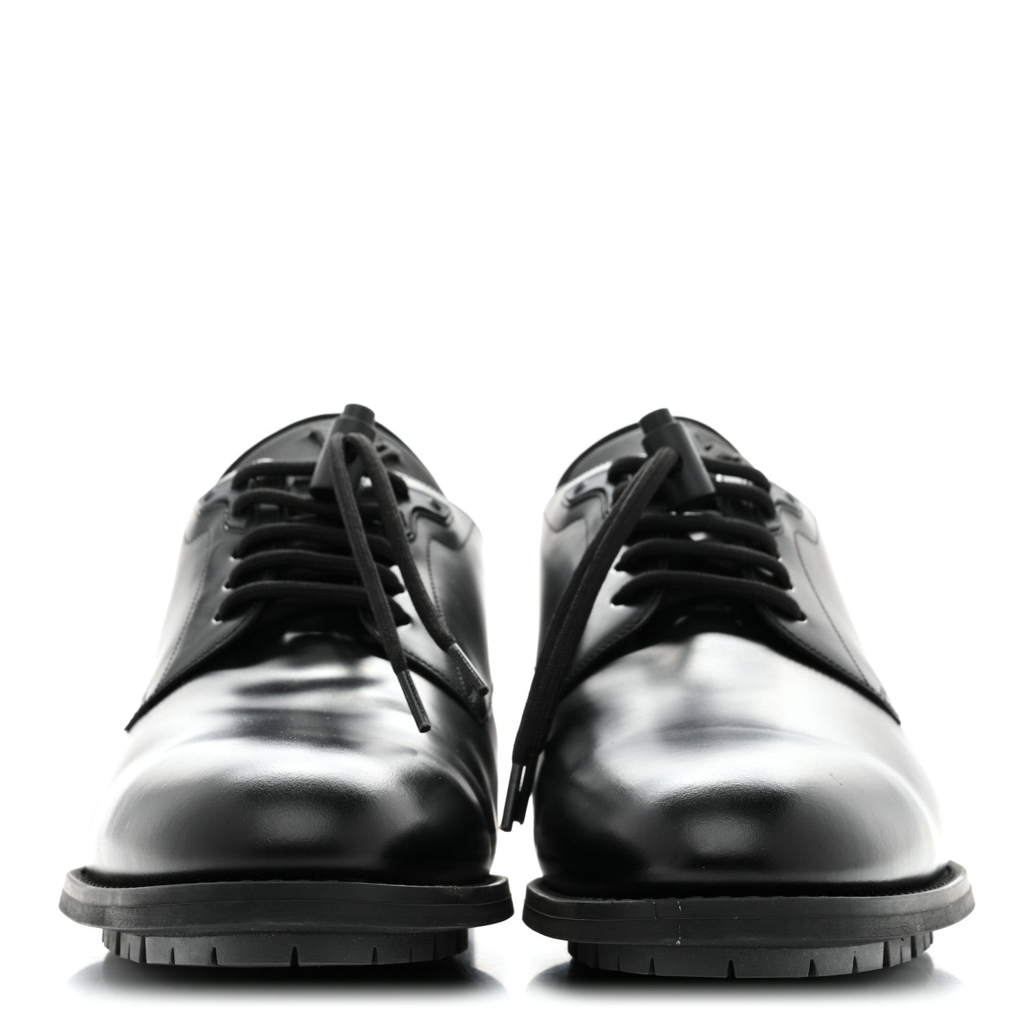 Louis Vuitton Calfskin Mens Formal Derby Shoes 9 Black 3 of 9