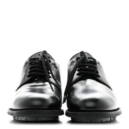 Louis Vuitton Calfskin Mens Formal Derby Shoes 9 Black 3 of 9
