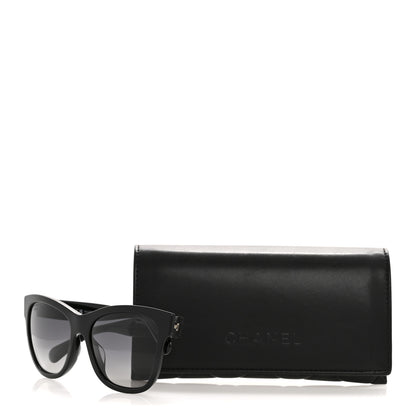 Chanel Acetate Polarized Square CC Sunglasses 5380 Black 8 of 8