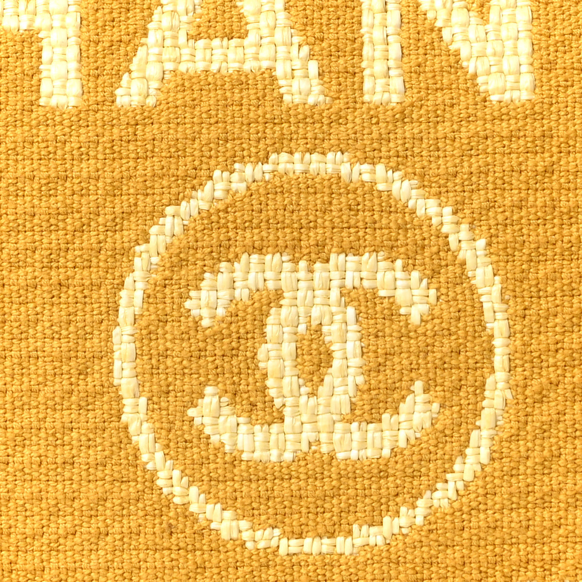 Chanel Mixed Fibers Small Deauville Tote Yellow 9 of 11