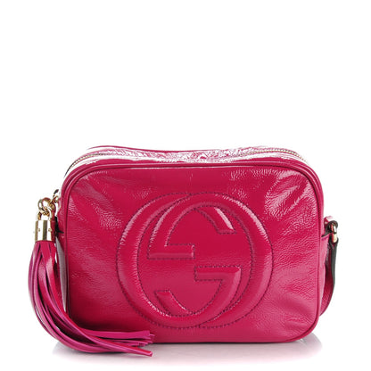 Gucci Soft Patent Small Soho Disco Bag Bright Bougainvillea 1 of 7