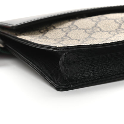 Gucci GG Supreme Monogram Web Belt Bag Black 9 of 10