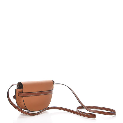 Loewe Grained Calfskin Mini Gate Crossbody Bag Caramel Pecan 3 of 9
