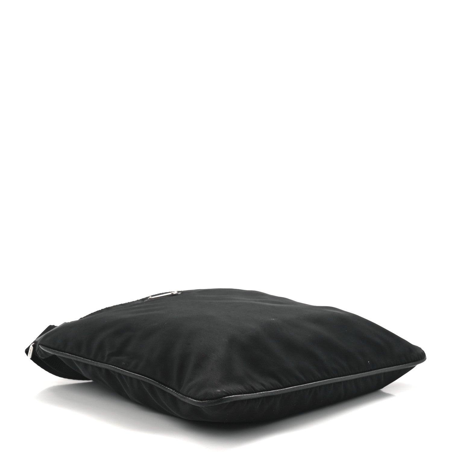 Prada Tessuto Nylon Flat Messenger Bag Black 4 of 12
