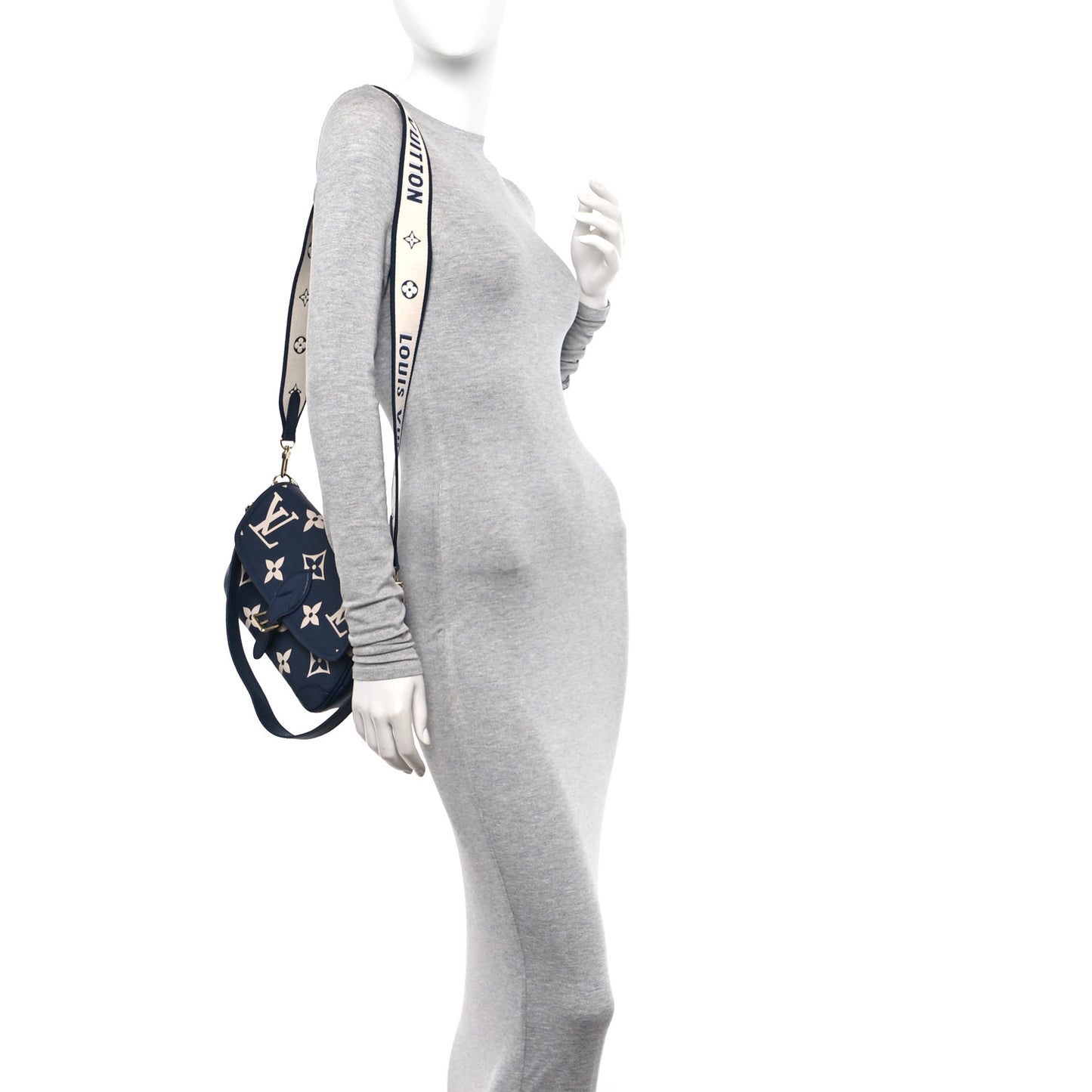 Empreinte Giant Monogram Diane Navy Creme