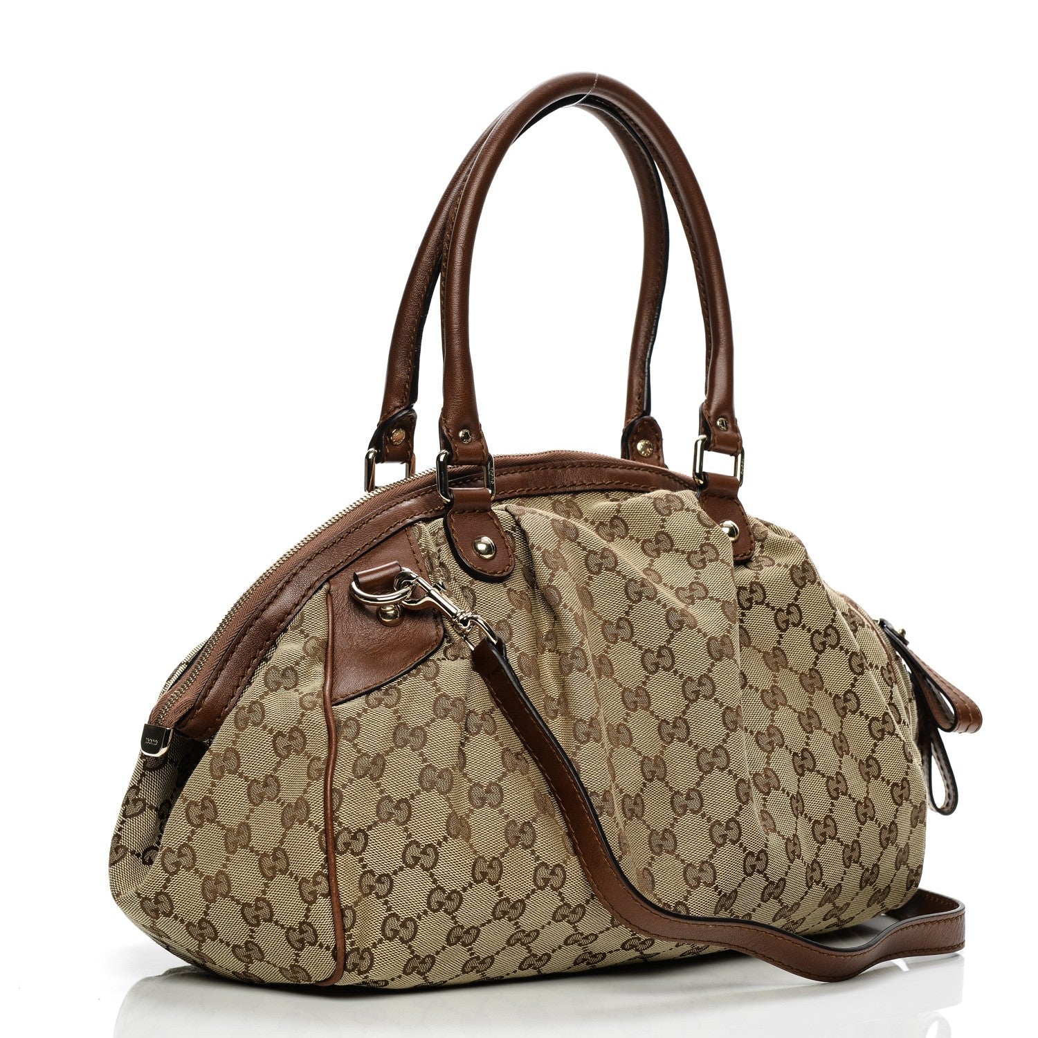 Gucci Monogram Medium Sukey Boston Brown 3 of 8