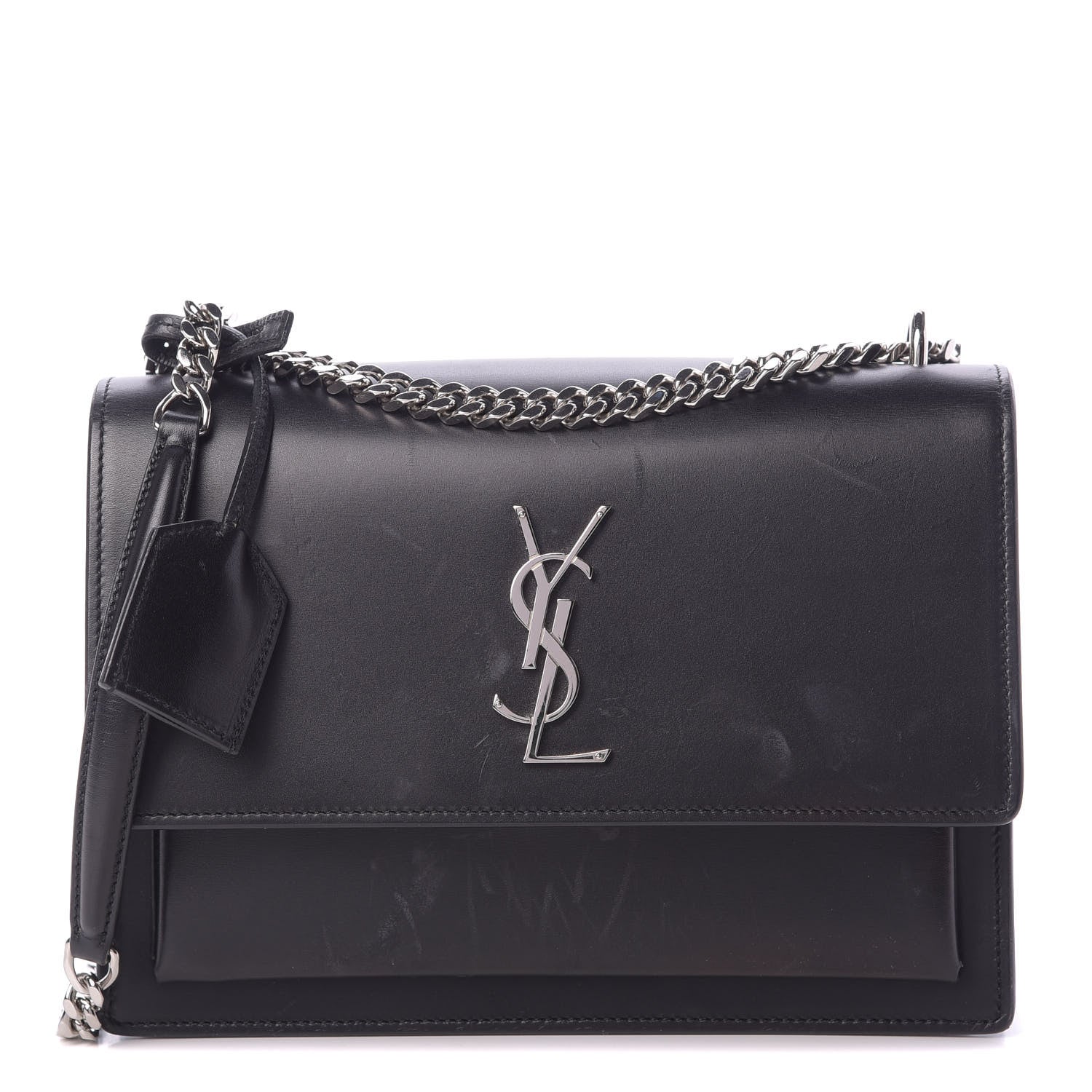 Saint Laurent Calfskin Medium Monogram Sunset Black 1 of 19