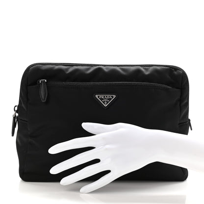 Prada Nylon Vela Cosmetic Pouch Black 2 of 10