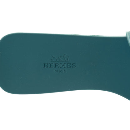 Hermes Rubber Aloha Sandals 37 Bleu Vif 7 of 7