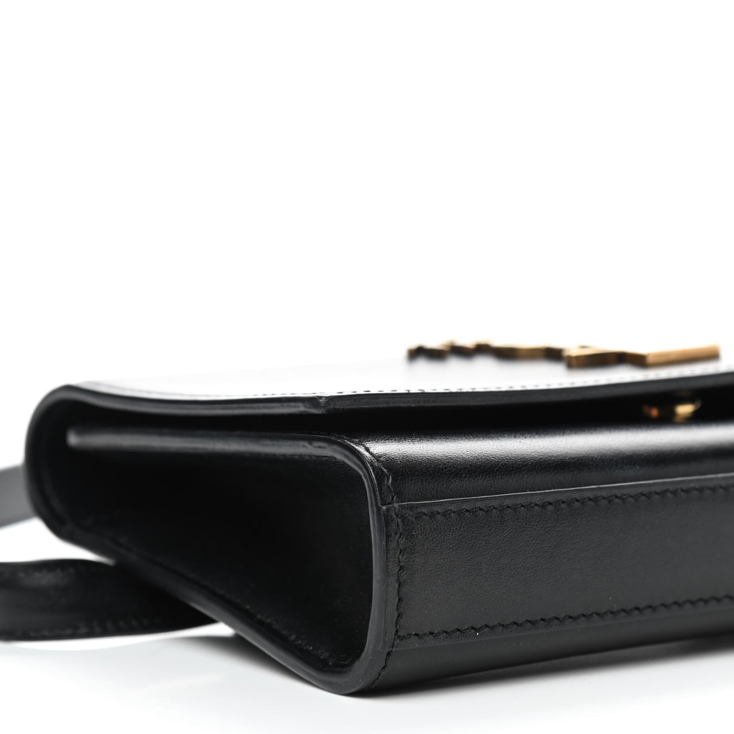 Saint Laurent Smooth Calfskin Monogram Palm Tree Kate Belt Bag Black 6 of 10