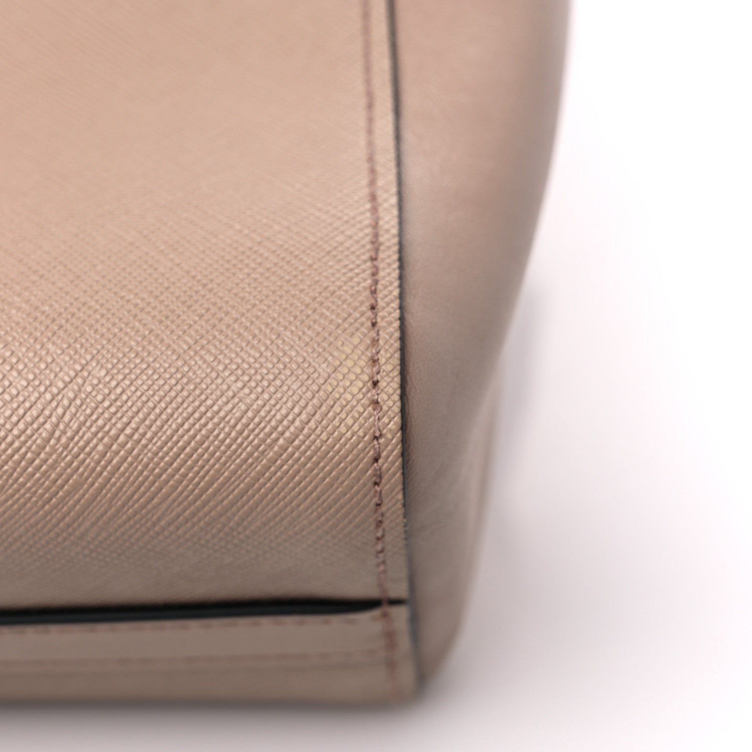 Prada Saffiano Soft Calfskin Small Zippered Tote Cipria 9 of 9