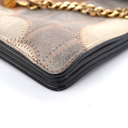 Chloe Suede Patchwork Medium Faye Shoulder Bag Motty Grey 8 of 11