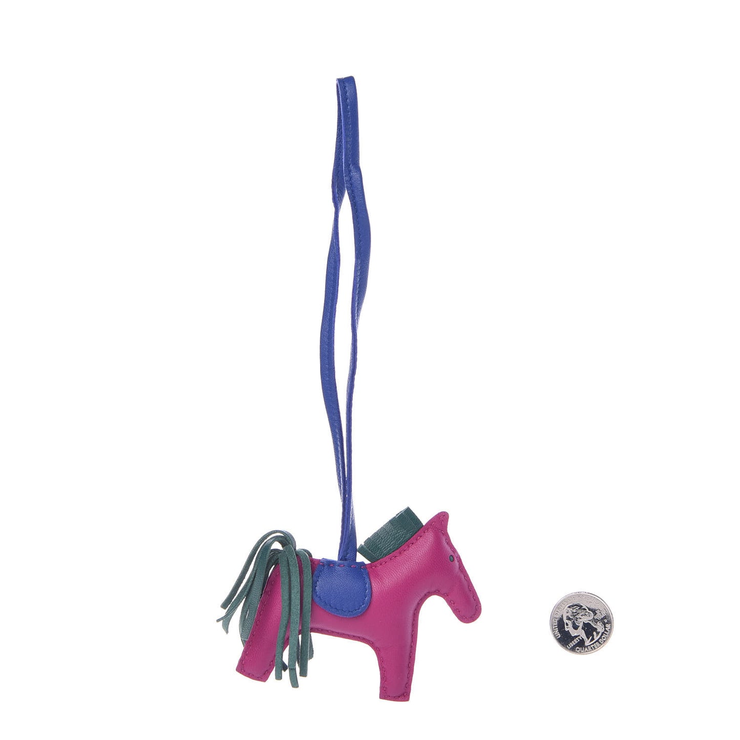 Milo Lambskin Grigri Rodeo Horse Bag Charm PM Rose Pourpre Bleu Electrique Malachite