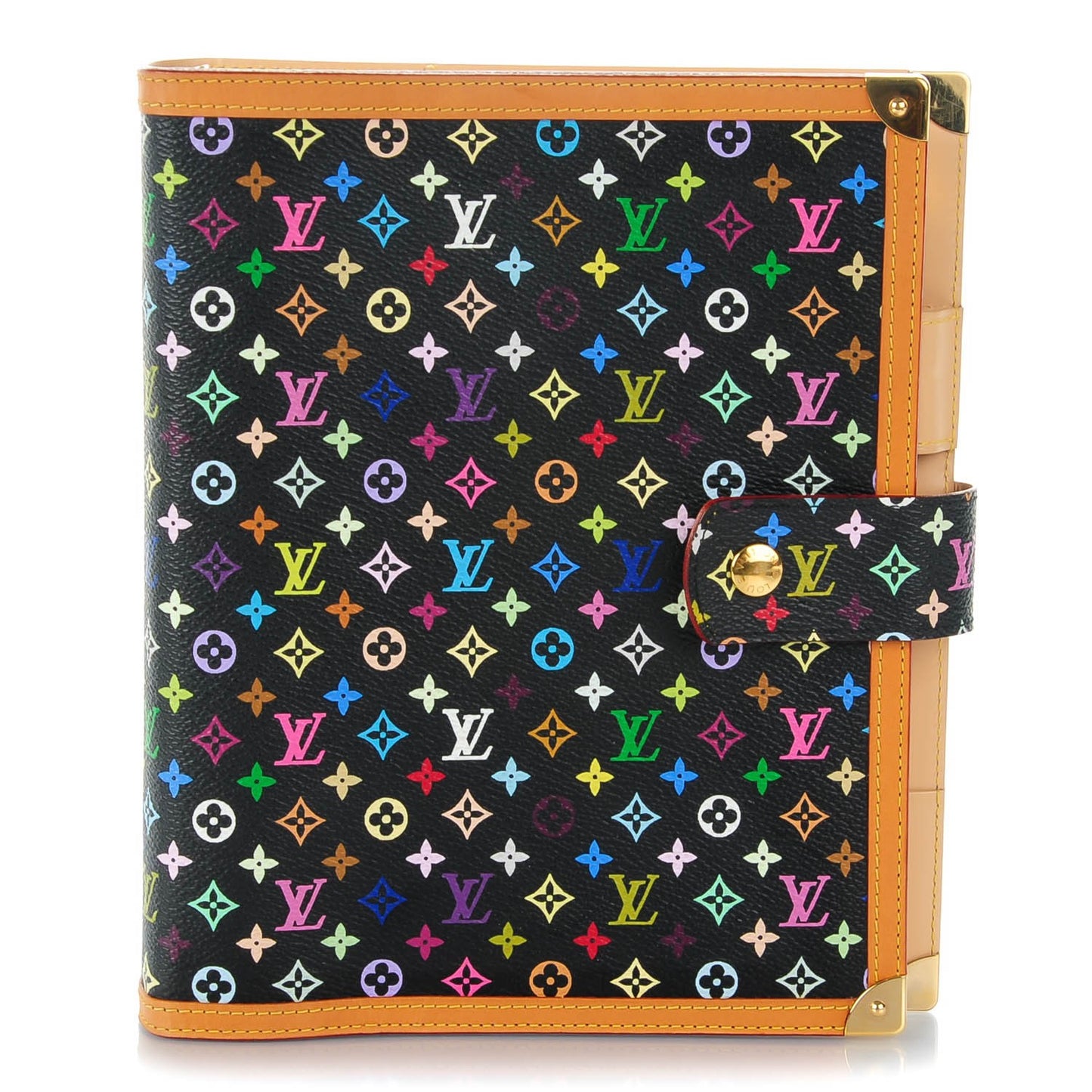 Monogram Multicolor Large Ring Agenda Black
