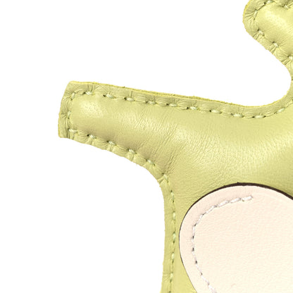 Hermes Milo Lambskin Grigri Rodeo Pegase Horse Bag Charm PM Jaune Bourgeon Bleu Brume Nata 6 of 7