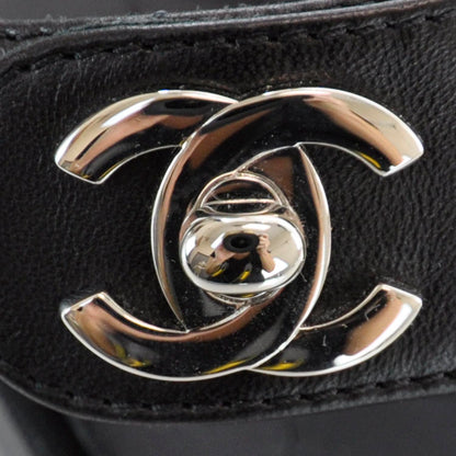 Chanel Leather Quilted CC Turnlock Sandals 38.5 Black 8 of 8